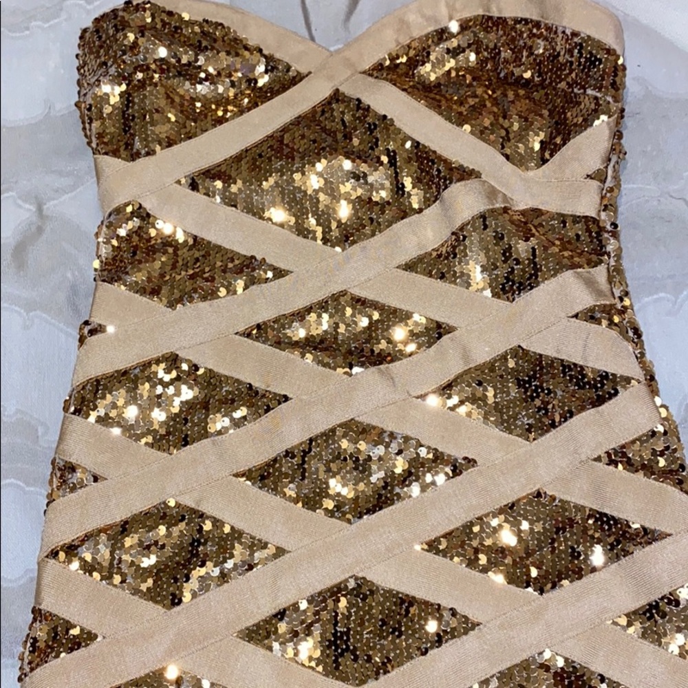 Gold dress